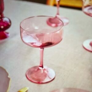 ❤️ ANTHROPOLOGIE MORGAN COUPE SET OF 4 GLASSES NEW